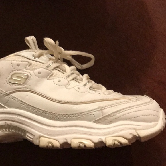 Skechers White D’Lites size 7 - Picture 7 of 16